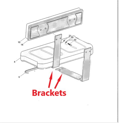 ezgo metal seat bracket replacement|ezgo workhorse seat replacement.